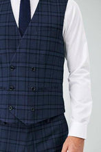 Load image into Gallery viewer, BLUE CHECK SUIT WAISTCOAST - Allsport
