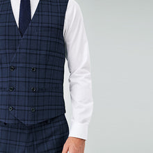 Load image into Gallery viewer, Blue Check Waistcoat
