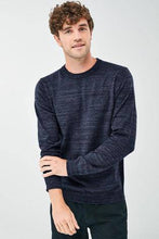 Load image into Gallery viewer, NAVY Cotton Rich Stag Marl Jumper - Allsport
