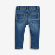 Load image into Gallery viewer, Mid Blue Denim Slim Fit Five Pocket Jeans With Stretch (3mths-6yrs) - Allsport
