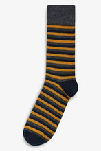 Load image into Gallery viewer, Charcoal Marl Stripe Socks Five Pack - Allsport
