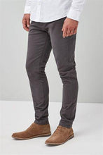 Load image into Gallery viewer, Dark Grey Stretch Skinny Fit Chinos Trouser - Allsport
