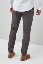 Load image into Gallery viewer, Dark Grey Stretch Skinny Fit Chinos Trouser - Allsport
