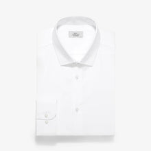 Load image into Gallery viewer, White Slim Fit Single Cuff Slim Fit Cotton Shirts 2 Pack
