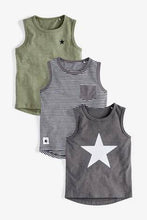 Load image into Gallery viewer, Monochrome Star Vests Three Pack - Allsport
