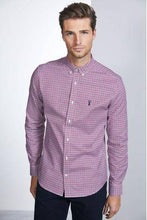 Load image into Gallery viewer, GINGHAM LONG SLEEVE STRETCH OXFORD SHIRT - Allsport
