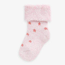 Load image into Gallery viewer, Pink/Grey 3 Pack Towelling Socks (0mth-12mths) - Allsport
