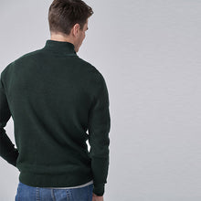 Load image into Gallery viewer, Green Next Cotton Premium Zip Neck Jumper
