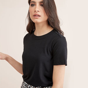 WKND TEE SOLID BLK - Allsport