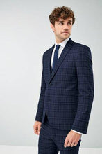 Load image into Gallery viewer, BLUE CHECK SUIT JACKET - Allsport
