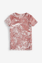 Load image into Gallery viewer, Pink Party  Velour T-Shirt (3-12yrs) - Allsport
