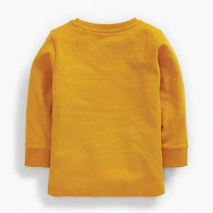 Ochre Yellow Truck Long Sleeve T-Shirt (3mths-5yrs) - Allsport