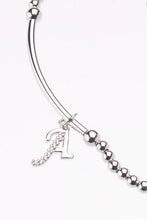 Load image into Gallery viewer, Sterling Silver Beaded Initial Bracelet - Allsport
