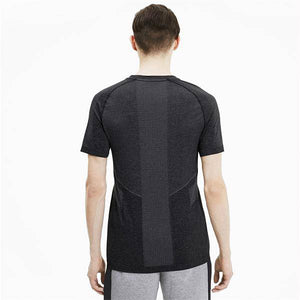 EVOSTRIPE Seamless Tee Pu.BlK - Allsport