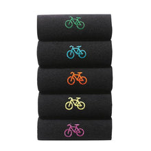 Load image into Gallery viewer, Black Bike Embroidered Socks Five Pack - Allsport
