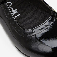 Load image into Gallery viewer, Black Patent School Leather Mary Jane Brogues (Older Boys)
