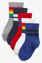 Load image into Gallery viewer, Bright 5 Pack Cotton Rich Sport Socks - Allsport
