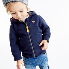 Load image into Gallery viewer, Navy Blue Essential Zip Through Hoodie (3mths-6yrs) - Allsport
