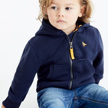 Load image into Gallery viewer, Navy Blue Essential Zip Through Hoodie (3mths-6yrs) - Allsport
