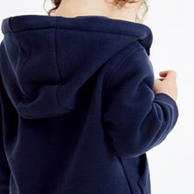 Load image into Gallery viewer, Navy Blue Essential Zip Through Hoodie (3mths-6yrs) - Allsport
