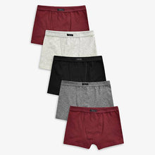 Load image into Gallery viewer, Plum/Grey Trunks Five Pack (2-12yrs) - Allsport
