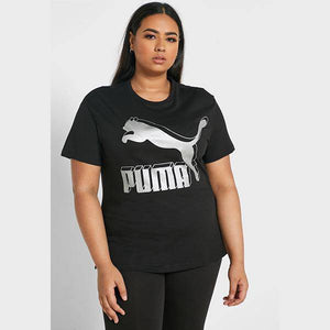 Classics Logo Tee Puma Black-metallic - Allsport