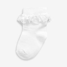 Load image into Gallery viewer, 3PK WHITE LACE SOCKS (0MTH-12MTHS) - Allsport
