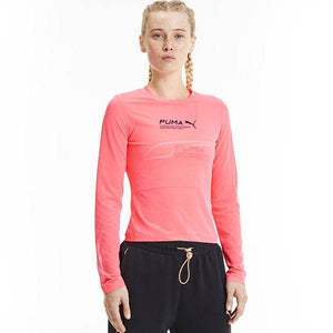 Evide Longsleeve Mesh Top Ignite Pink - Allsport