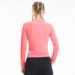 Evide Longsleeve Mesh Top Ignite Pink - Allsport