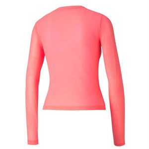 Evide Longsleeve Mesh Top Ignite Pink - Allsport