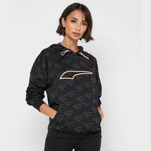 Load image into Gallery viewer, Evide AOP Hoody Pu.Blk-fiz ora - Allsport
