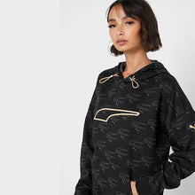 Load image into Gallery viewer, Evide AOP Hoody Pu.Blk-fiz ora - Allsport
