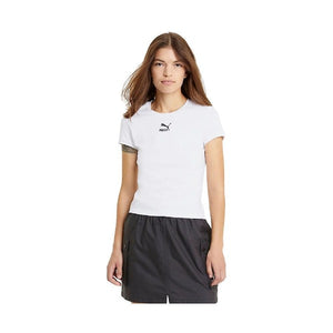 Clas.Fitted Tee PuWHT - Allsport