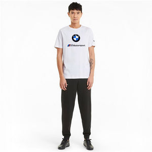 BMW M Motorsport Essentials Logo Men's Tee - White - Allsport