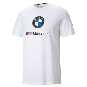 BMW M Motorsport Essentials Logo Men's Tee - White - Allsport