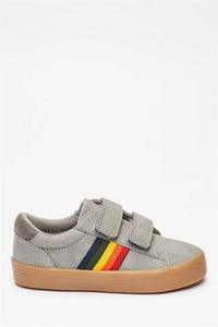 GREY Tape Double Strap Shoes - Allsport