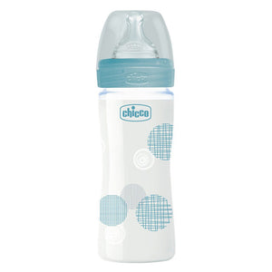 Chicco bottle in blue glass