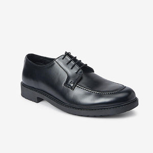 Black Cleated Sole Apron Shoes