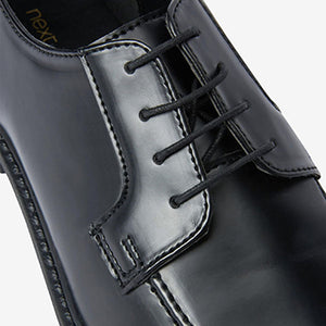 Black Cleated Sole Apron Shoes