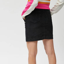 Load image into Gallery viewer, Black Cord Mini Skirt - Allsport
