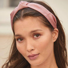 Load image into Gallery viewer, Pink Satin Structured Headband - Allsport
