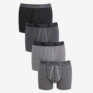 Black Pattern A-Fronts Four Pack
