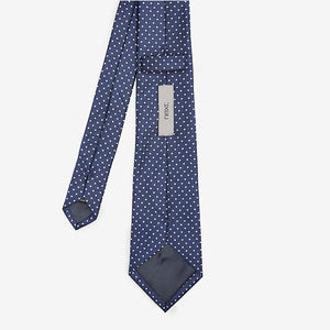 Navy Blue Spot Pattern Tie