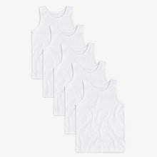 Load image into Gallery viewer, White 5 Pack Vests - Allsport
