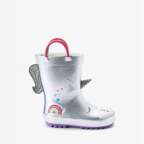 WELLY HANDLE UNICORN SILVER SHOES - Allsport