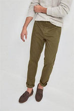 Load image into Gallery viewer, Green Slim Fit Military Chinos Trouser - Allsport
