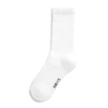 Load image into Gallery viewer, White Cushioned Footbed Sport Socks 5 Pack (Older Boys) - Allsport
