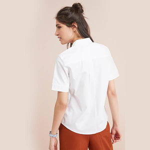 White Short Sleeve Shirt - Allsport