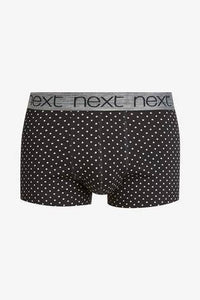 Black Pattern Hipsters Four Pack - Allsport