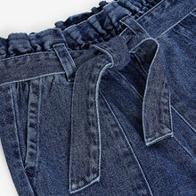 Load image into Gallery viewer, Dark Wash Paperbag Waist Tie Jeans (3-12yrs)
